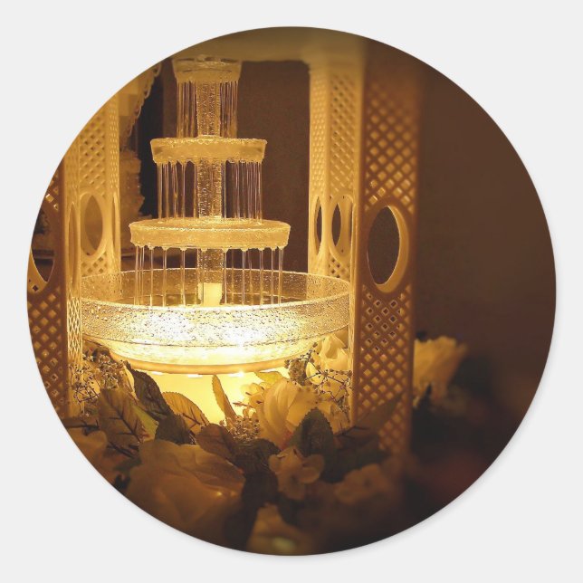 Sticker Rond fontaine de cake (Devant)