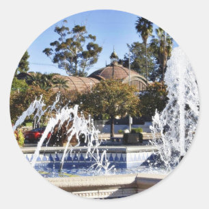 Sticker Rond Fontaine en parc San Diego de Balbao