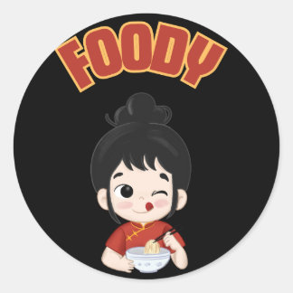 Sticker Rond Food Lover 2024