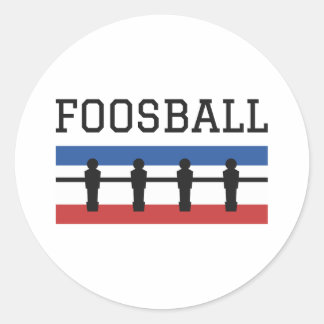 Sticker Rond Foosball Retro