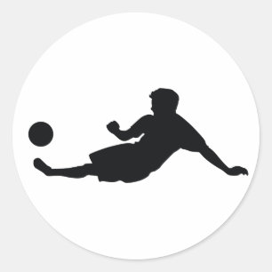 Sticker Rond Football