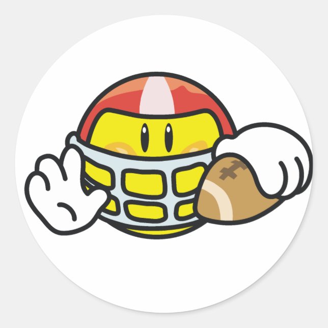Sticker Rond Football (Devant)