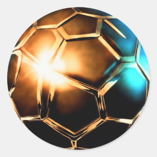 Sticker Rond Football 3D