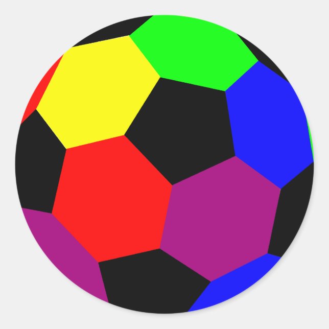 Sticker Rond Football arc-en-ciel dans Rainbow Nation (Devant)