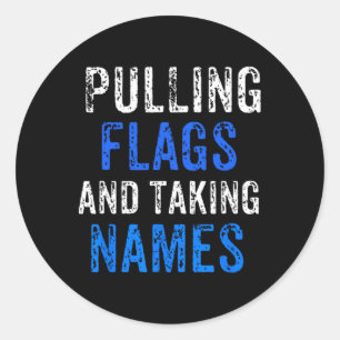 Sticker Rond Football Drapeau Pour Les Gars Ou Les Filles Qui A