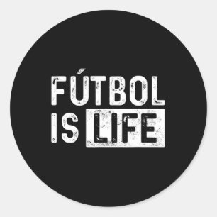 Sticker Rond Football Est Vie Football Amusant Football De Foot