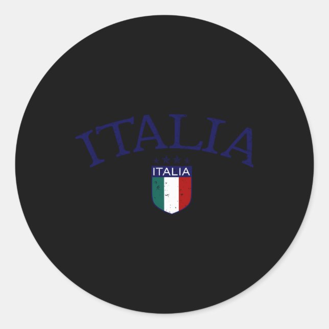 Sticker Rond Football Italia (Devant)