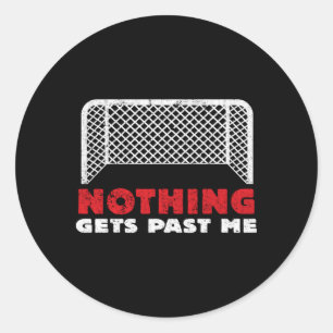 Sticker Rond Football Joueur de gardien Athlète équipe de motiv