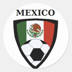 Sticker Rond Football mexicain