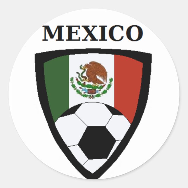 Sticker Rond Football mexicain (Devant)