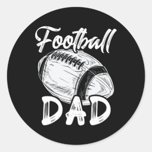 Sticker Rond Football Papa Pour Lui Hommes Famille Matching Jou