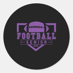 Sticker Rond Footll Senior Night Footll Senior 2025 Graduation