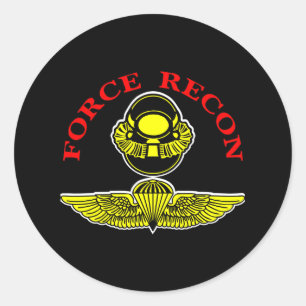 Sticker Rond Force Recon Diver Jumpblack