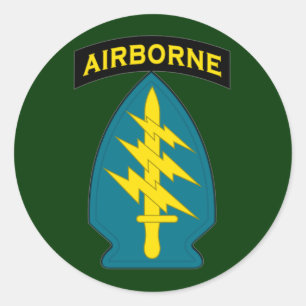 Sticker Rond Forces spéciales - aéroportées - correction