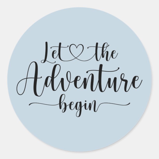 Sticker Rond Forêt Aventure Montagnes Baby shower Classic Rou (Devant)