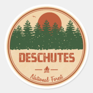 Sticker Rond Forêt nationale de Deschutes