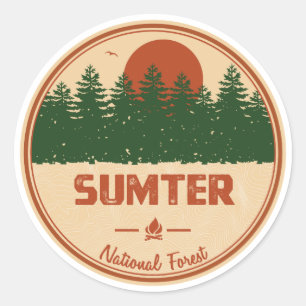 Sticker Rond Forêt nationale de Sumter