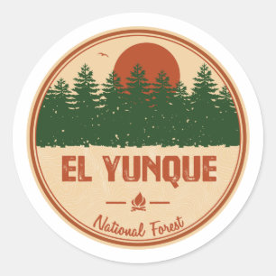 Sticker Rond Forêt nationale d'El Yunque