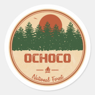 Sticker Rond Forêt nationale d'Ochoco