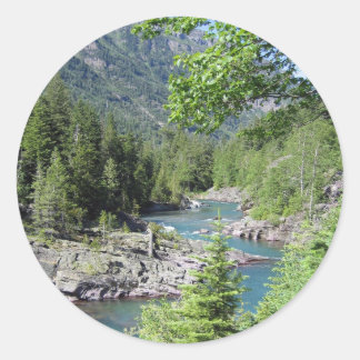 Sticker Rond Forêt nationale époustouflante