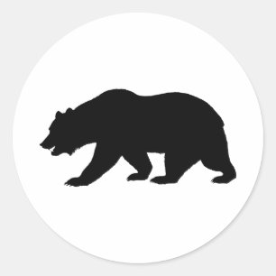 Sticker Rond Forme de l'ours