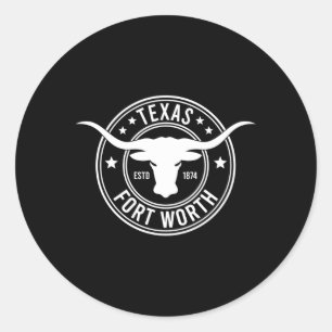 Sticker Rond Fort Worth