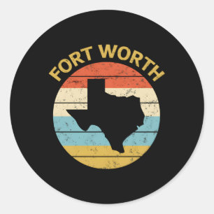 Sticker Rond Fort Worth Texas