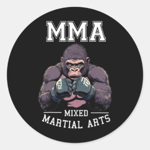 Sticker Rond Forte Gorille Mixed martial art - Boxing Cage Comb