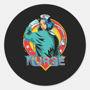 Sticker Rond Forte infirmière