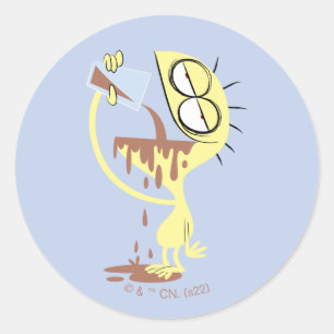 Sticker Rond Foster's Home for Imaginary Friends Fromage