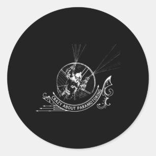 Sticker Rond Fou sur le paramotoring Ppg Paramotor