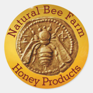 STICKER ROND FOURNITURES DE MAINTIEN DE L'OEUVRE HONEY BEE / BE