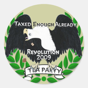 Sticker Rond Fournitures de partie TEA