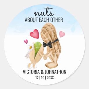 Sticker Rond Fous l'un de l'autre   Cadeau de mariage