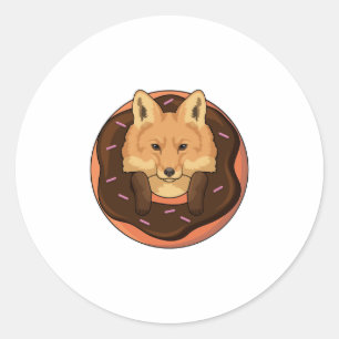 Sticker Rond Fox