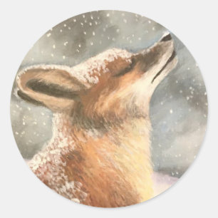 Sticker Rond Fox de Sno