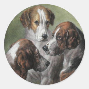 Sticker Rond Fox Hounds