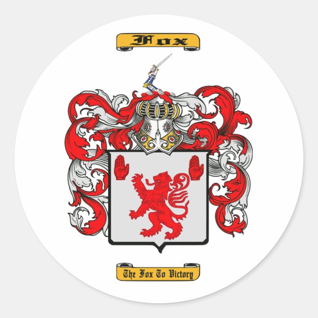 Sticker Rond Fox (irlandais) (Devant)