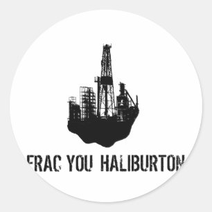Sticker Rond frac you Haliburton