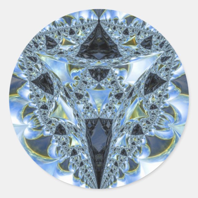 Sticker Rond Fractal du bassin Wada (Devant)