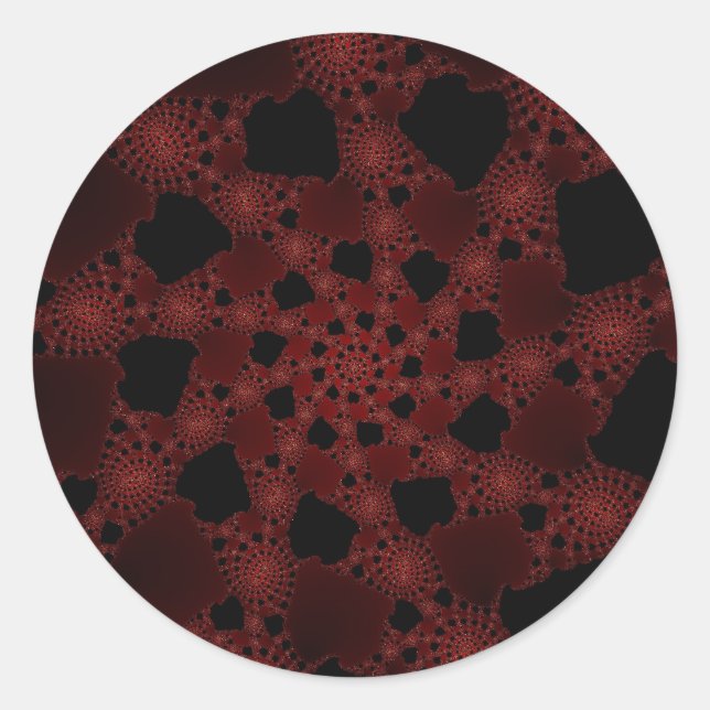 Sticker Rond Fractale Spiderweb (Devant)