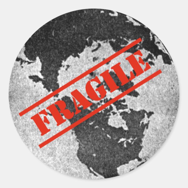 Sticker Rond Fragile (Devant)