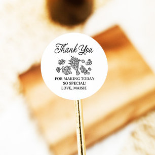 Sticker Rond Frais Sorti du Marché Enterrement de Vie de Jeune 