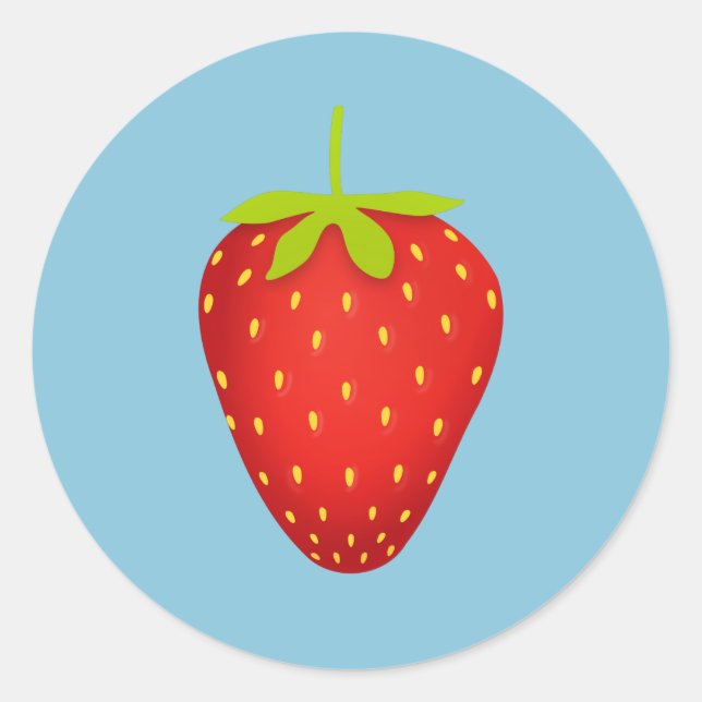Sticker Rond Fraise (Devant)