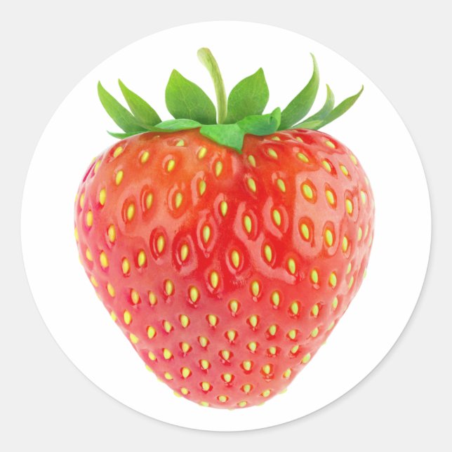 Sticker Rond Fraise (Devant)
