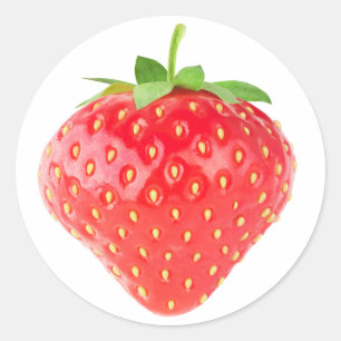 Sticker Rond Fraise