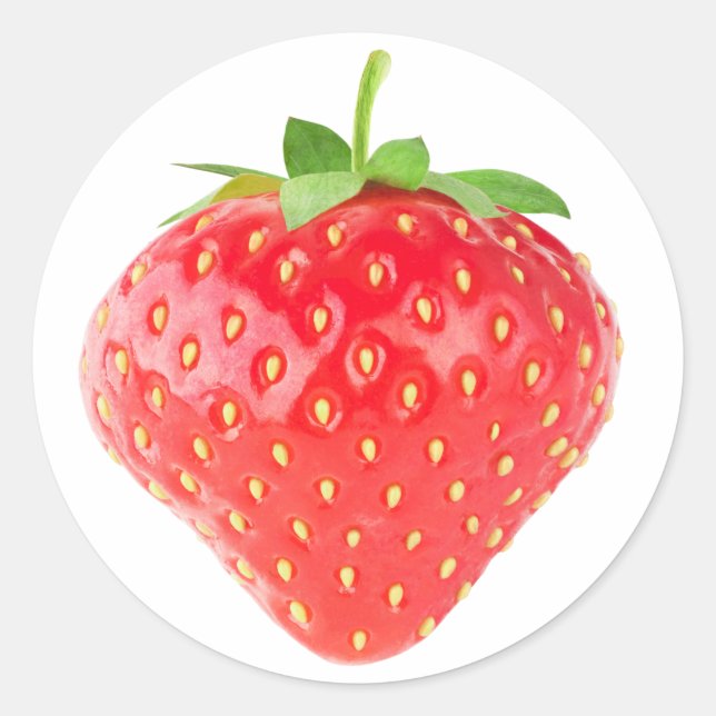 Sticker Rond Fraise (Devant)