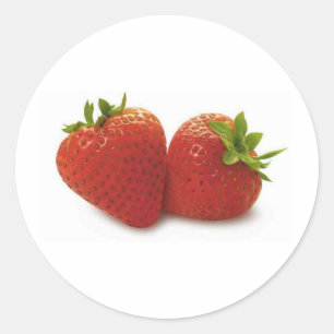 Sticker Rond Fraises