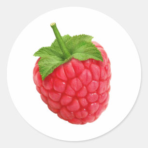 Sticker Rond Framboise