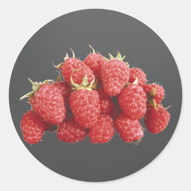 Sticker Rond Framboise (Devant)